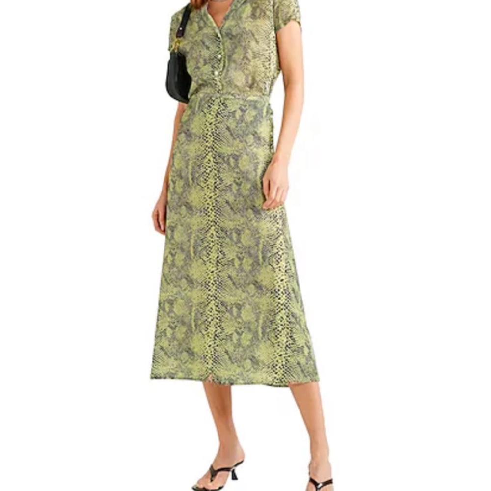 Sandy Liang snakeskin skirt